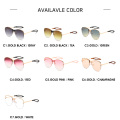 personalized round sun glasses women 2020 new arrivals fashion shades custom designer luxury gradient sunglasses women 1961